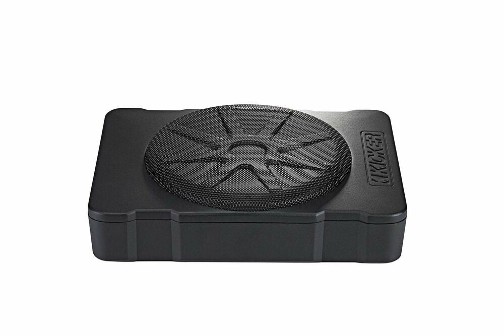 Kicker Hideaway 10" compact powered subwoofer with 180-watt