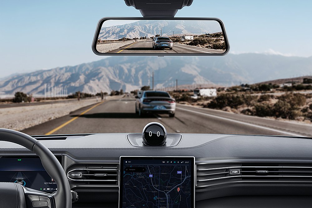 2.5K HD Dual Car Dash Cam 10" Mirror Backup Camera Rear View DVR Video Recorder
