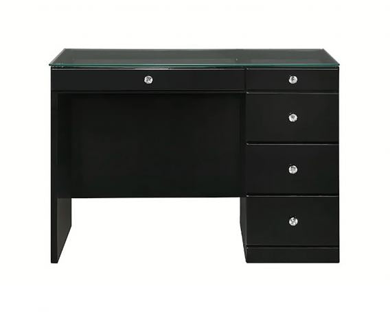 Crown Vanity con luz y banco, blanco o negro