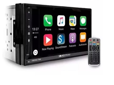 Soundstream 7" Touchscreen Double-DIN Mechless - Bluetooth, Apple CarPlay - Android Auto