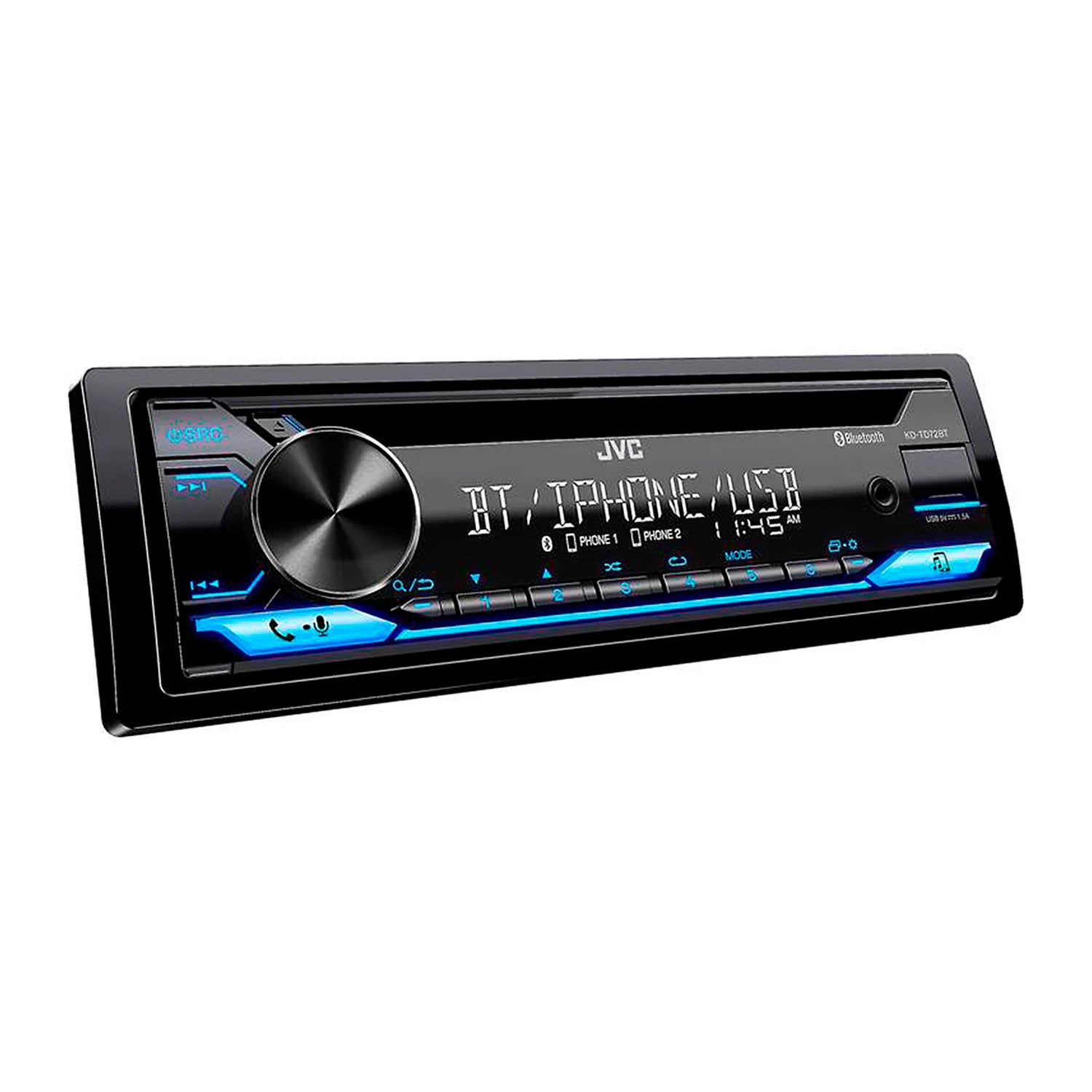 JVC CD Receiver featuring Bluetooth® / USB / Amazon Alexa / 13-Band EQ / JVC Remote App Compatibility