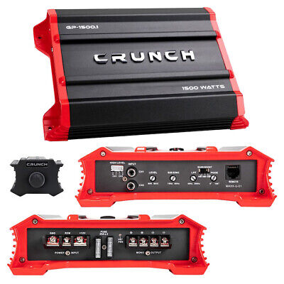 CRUNCH AMPL P/CARRO MONO  1500 WATTS
