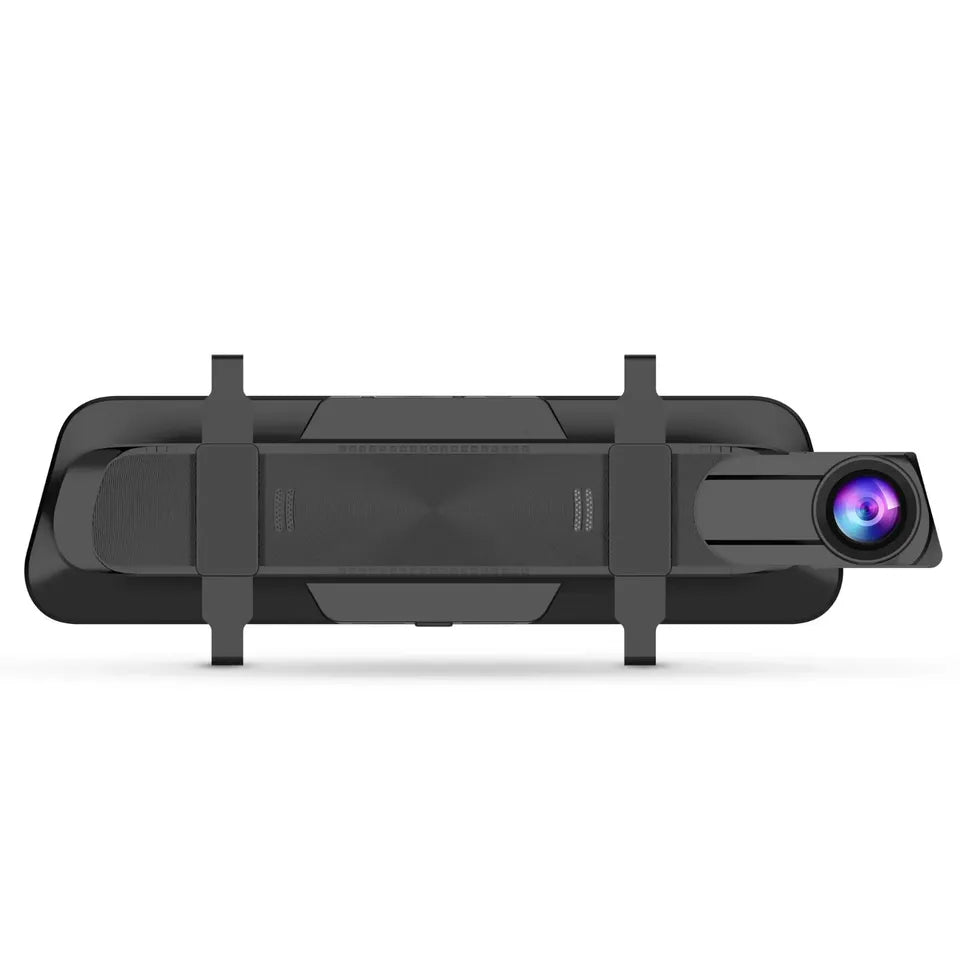 2.5K HD Dual Car Dash Cam 10" Mirror Backup Camera Rear View DVR Video Recorder