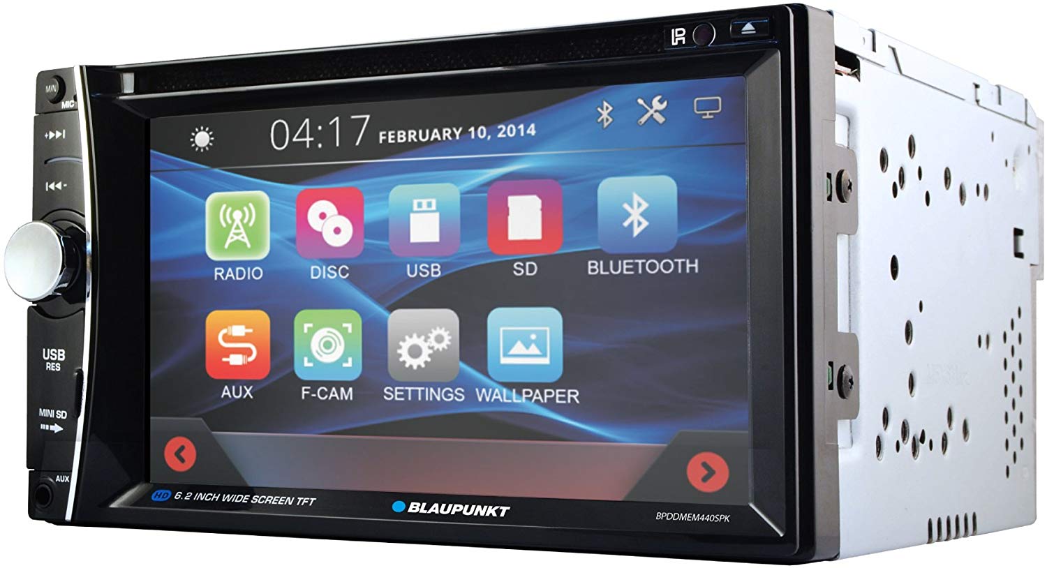 Blaupunkt 6.2-Inch In-Dash Touch Screen DVD Multimedia Receiver - Bluetooth