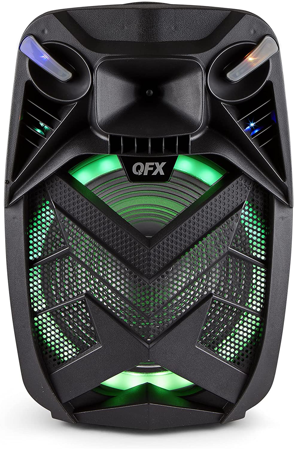 QFX PBX-154 15" Bluetooth Rechargeable Speaker with LED Lights