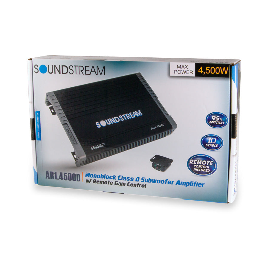 Soundstream AR1.4500D Arachnid Series 4500W Class D Monoblock Amplifier