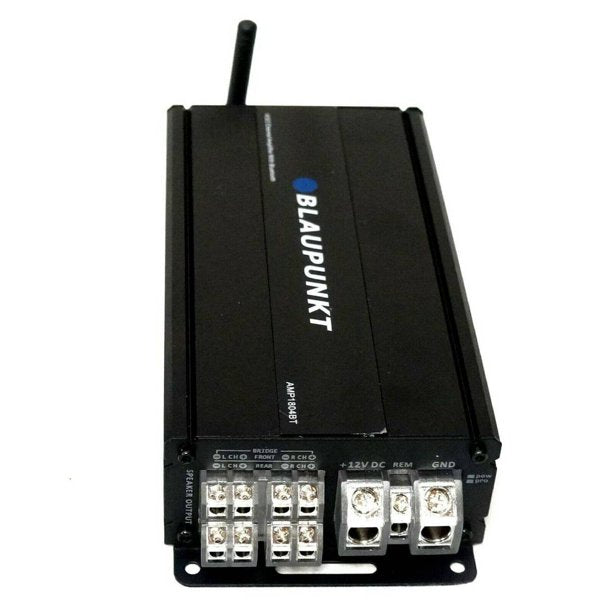 Blaupunkt AMP1804BT Amplifier 1600 Watts Max 4 Ohms 4-Channel Bluetooth