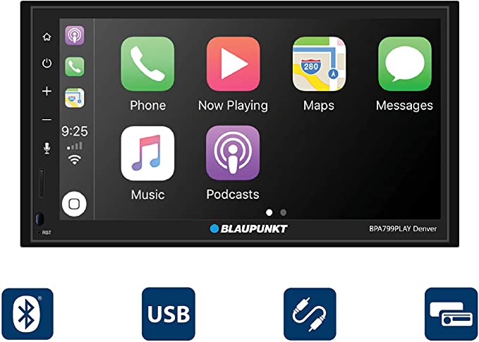 Blaupunkt BPA799PLAY Car Stereo Carplay Android Auto6.8†Capacitive Display -FM-Bluetooth