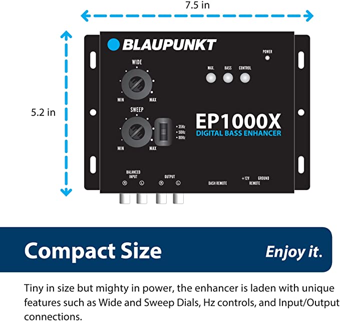 Blaupunkt EP1000X Digital Bass Enhancer Bass Note Restorer
