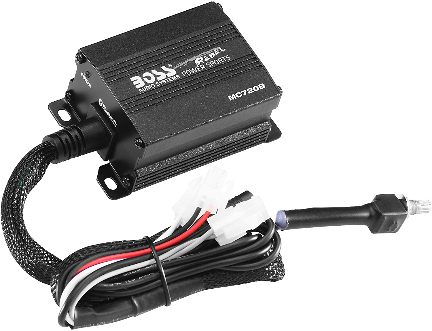 BOSS Motorcycle 4" Speaker System - Bluetooth Weatherproof - Amplifier