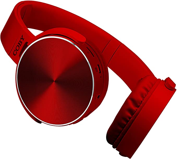 COBY Bluetooth Wireless Metal Folding Headphones Ultra-Modern Portable