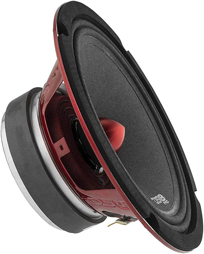 DS18 PRO-X8.4BM Loudspeaker - 8" Midrange Red Aluminum Bullet 550W Max