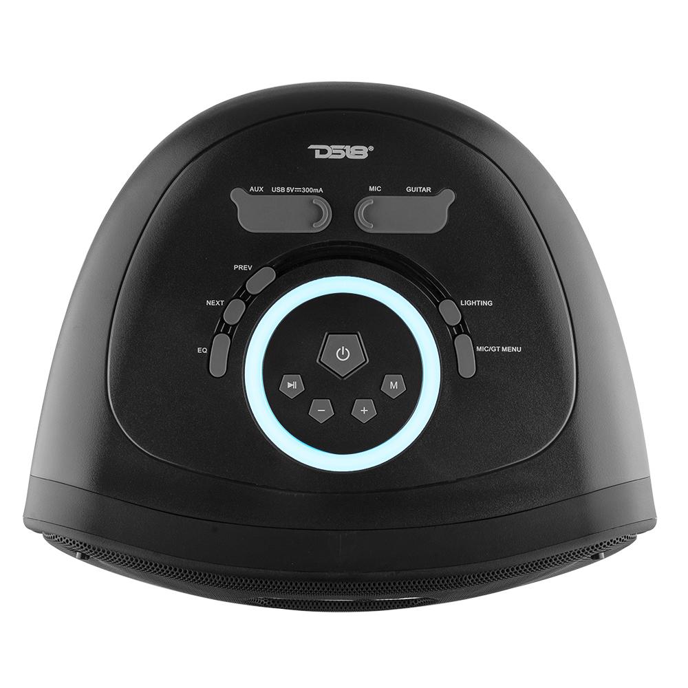DS18 TLV6 6.5" Amplified Self Powered Portable Party Speaker With LED Light