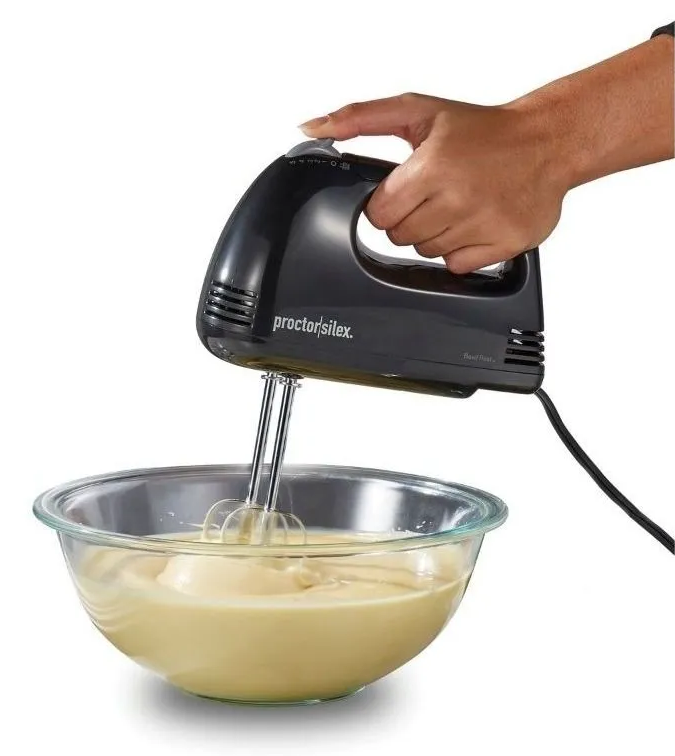 Proctor Silex Easy Mix 100W Hand Mixer - Black