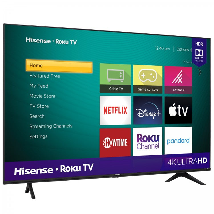 Hisense 43" Smart TV 4K UHD Roku HDR(Refurbished) Tv's ONLY for delivery in San Diego and Tijuana