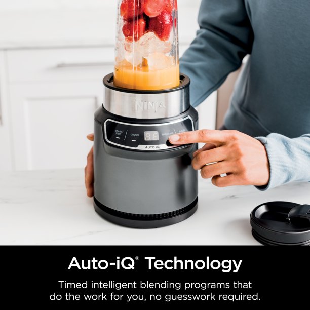 Ninja Nutri-Blender Pro with Auto IQ -1000 Watts - 24 oz (Refurbished)
