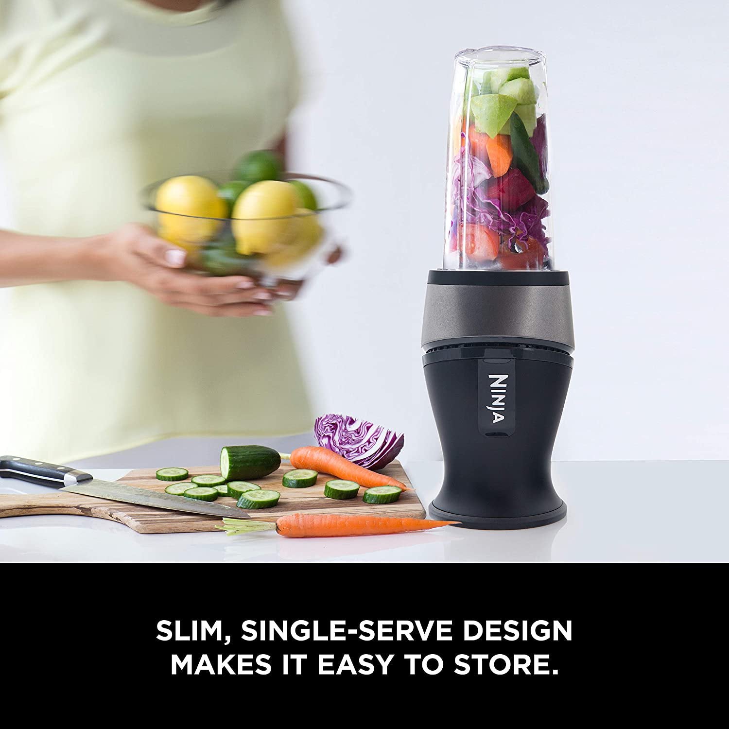 Ninja Personal Blender with Two 16oz Cups - 700-Watt Base(Refurbished)