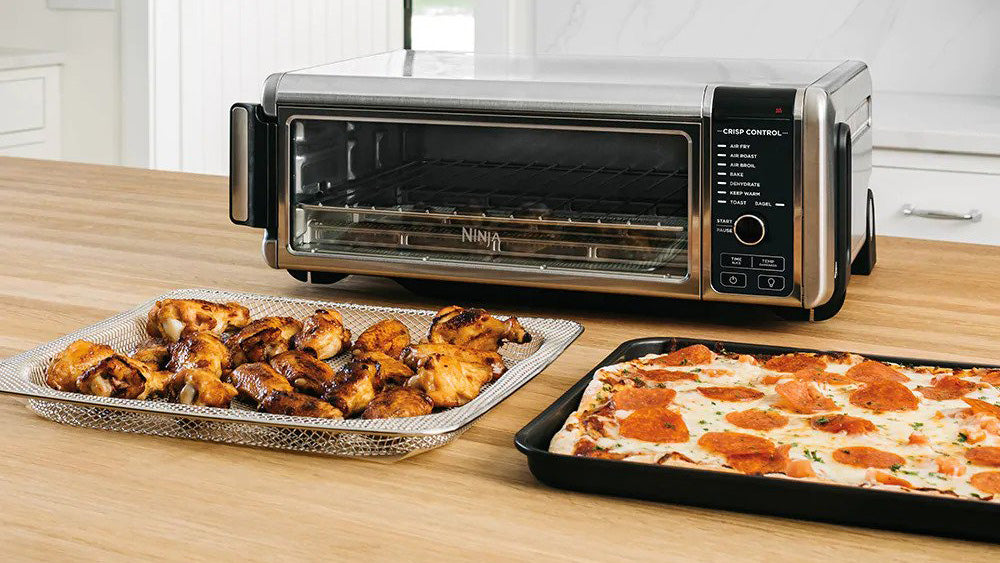 Ninja SP101 Digital Air Fry Countertop Oven with 8-in-1 with Air Fry Basket(Refurbished)