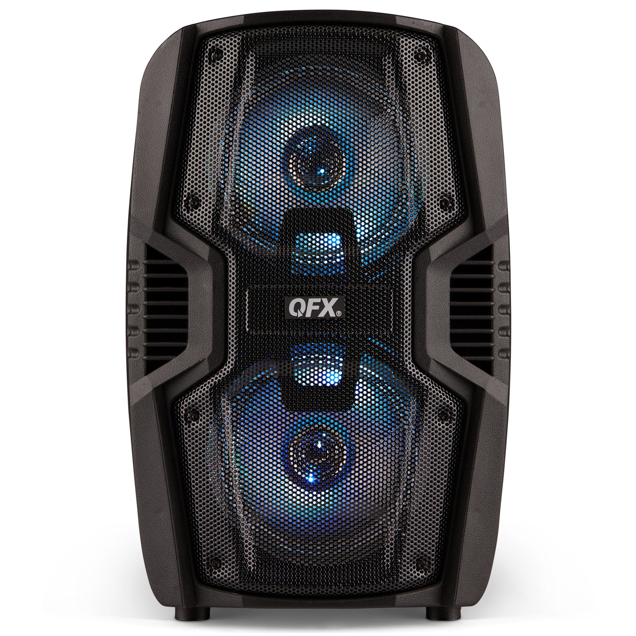 QFX PBX-268SM 2 x 6.5-Inch PA Portable Bluetooth Party Speaker USB & SD AUX