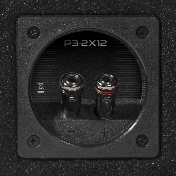 Rockford Fosgate P3-2X12 Punch Dual P3 12" Loaded Enclosure Ported Subwoofer