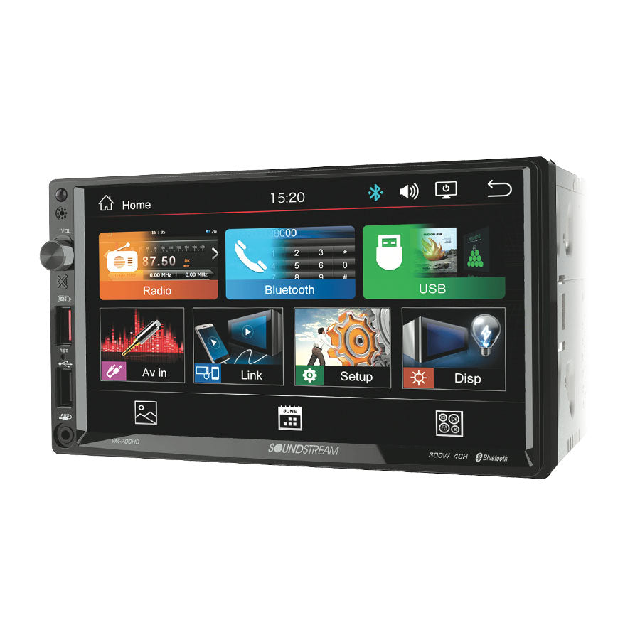 Soundstream VM-700HB 2-DIN Digital Media Receiver - 7" LCD With Android Phonelink