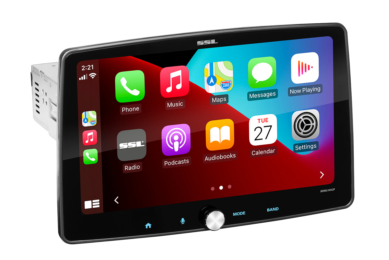 SSL 10.1" Single-DIN, Apple CarPlay & Android Auto, MECH-LESS Multimedia Player