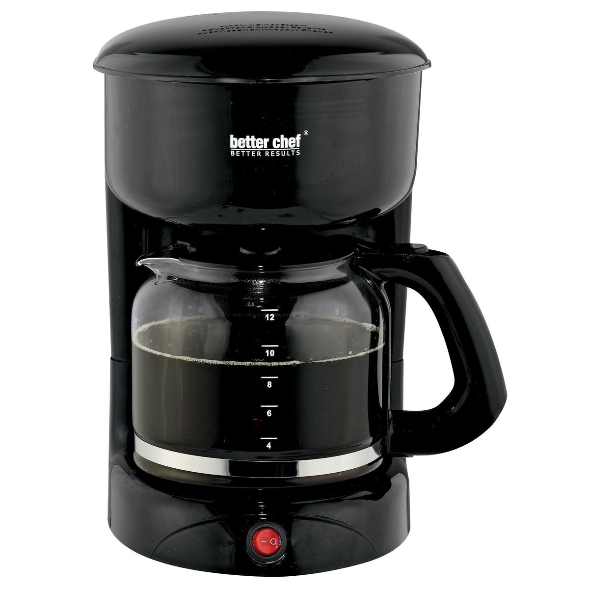 BETTER CHEF 12 CUP COFFEE MAKER BLACK IM 112B