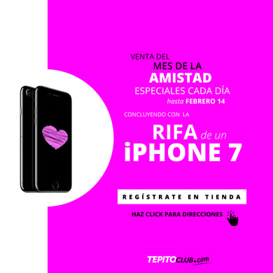 Gánate un iPHONE 7 en #TepitoClub