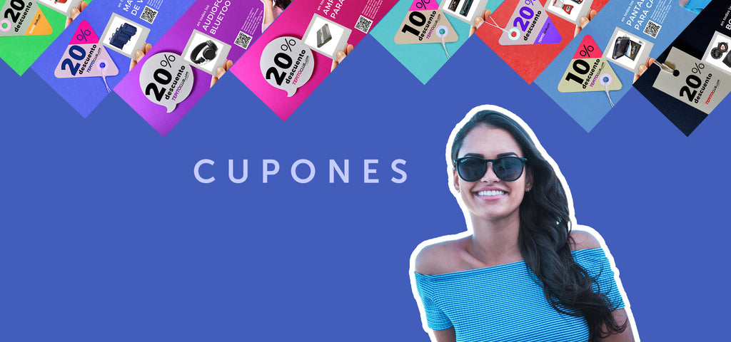Cupones de hasta 20% de descuento por categorías