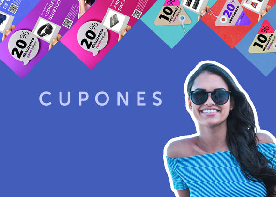 Cupones de hasta 20% de descuento por categorías