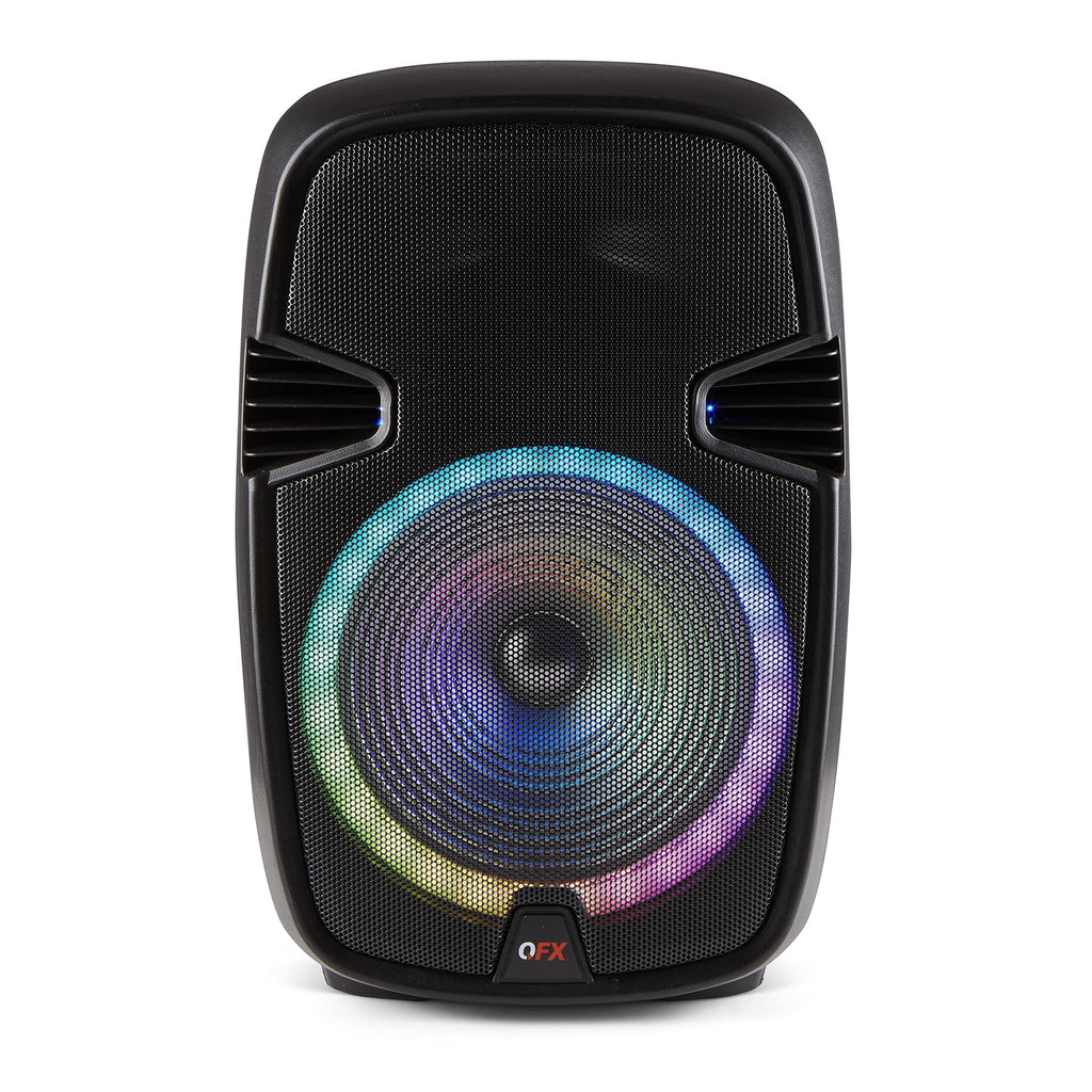 QFX RADIO BOCINA AMPLI 15" FM/BT/ LED LIGHTS