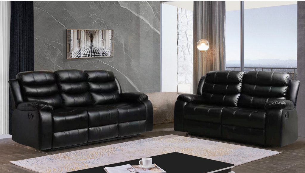 McFerran Sofá y Loveseat con 4 reclinables