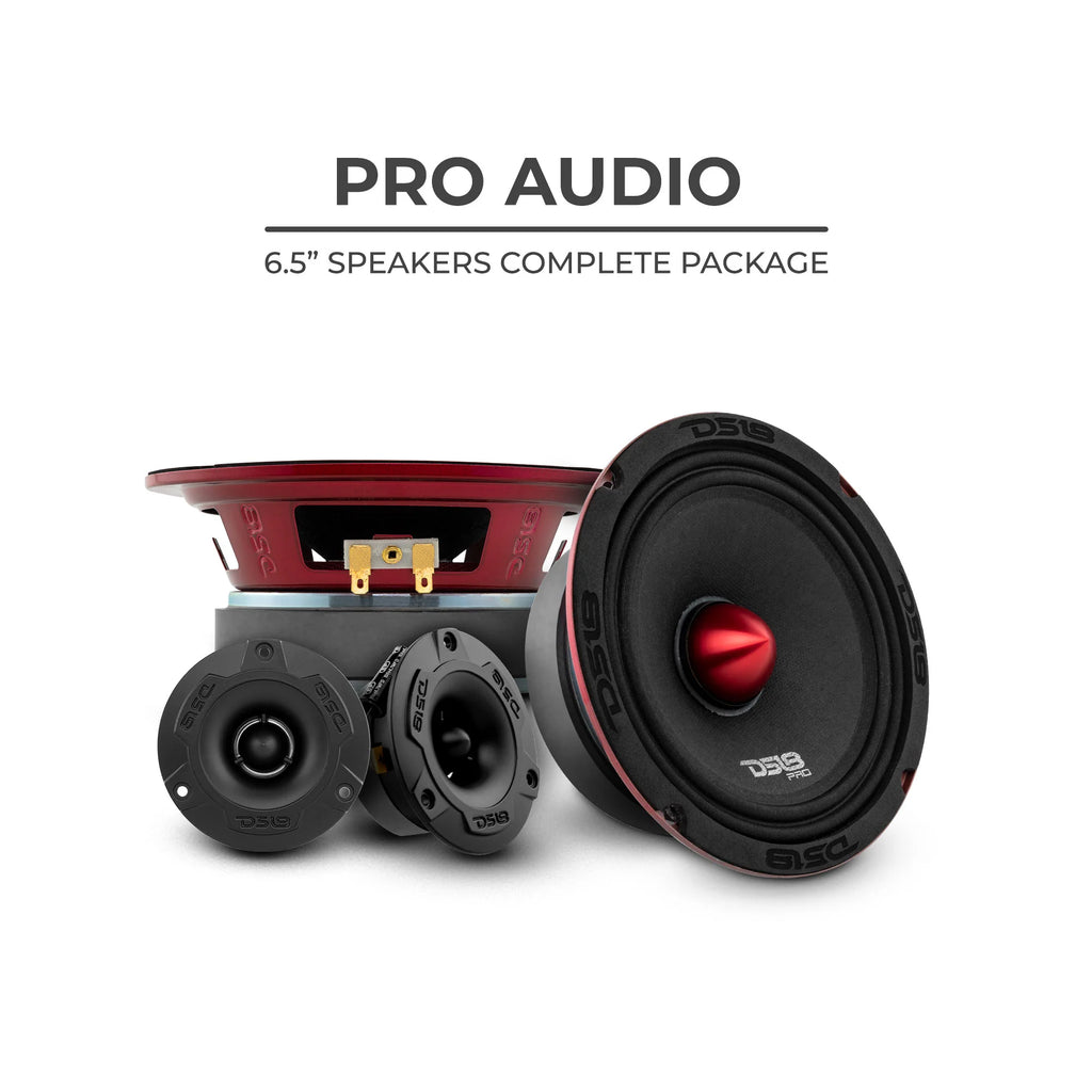 PAQUETE (2)PRO-X6.4BM  MIDRANGE - (2)PRO-TWX1/BK