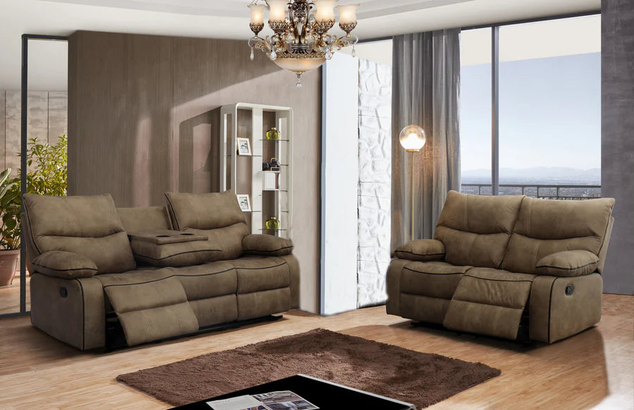 Mcfeeran sofá y loveseat con 4 reclinables