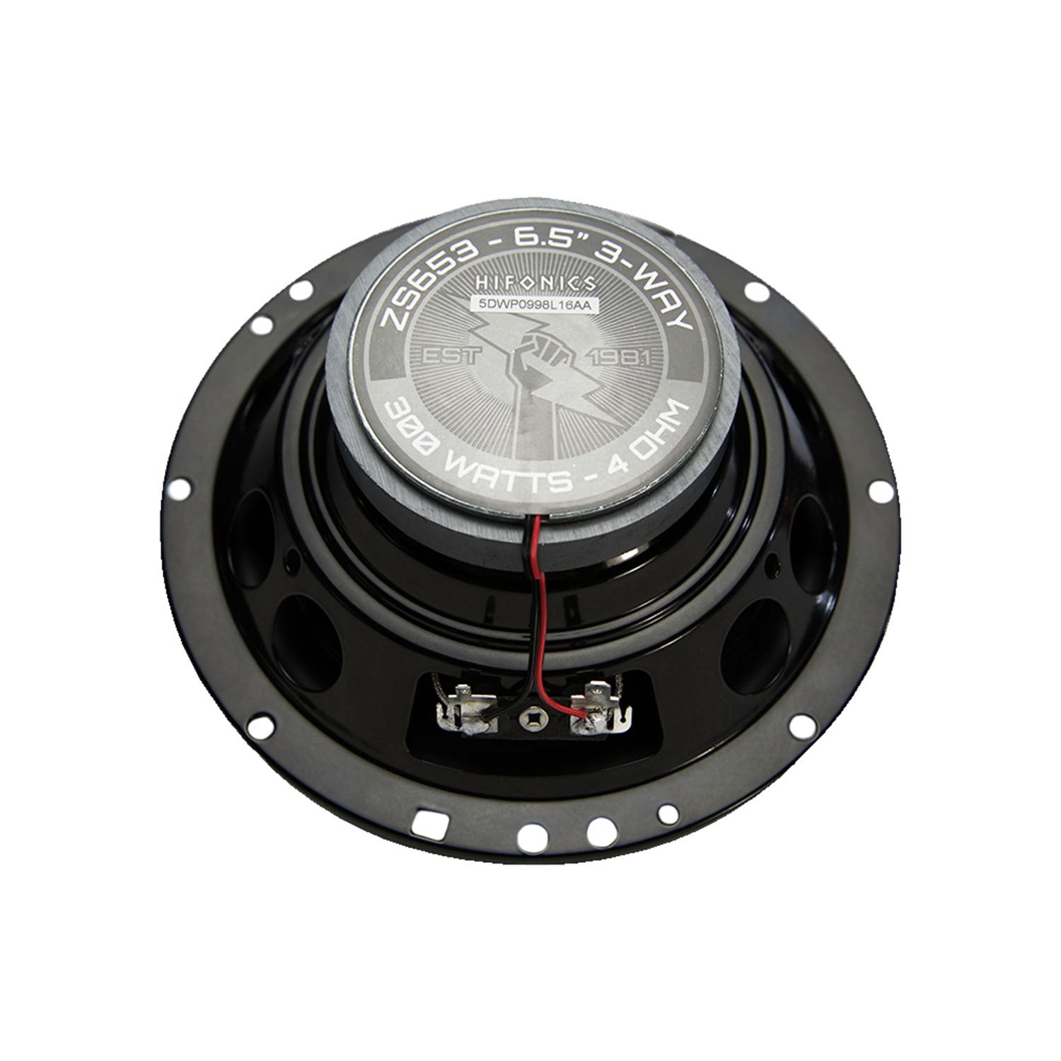 Hifonics Zeus Car Speakers 6.5" Shallow Mount, 300 Watt, 3-Way