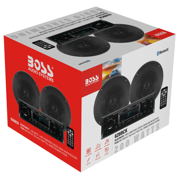 BOSS STEREO BLUETTOTH Y USB C/ 2 BOCINAS 6.5"