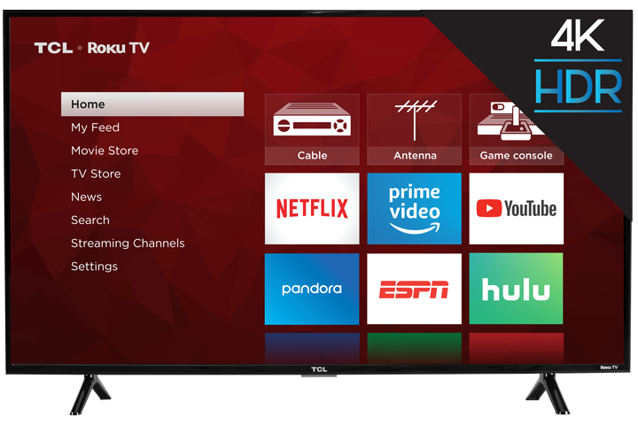 TCL Smart TV 49" LED - 4K - ROKU TV(Refurbished)