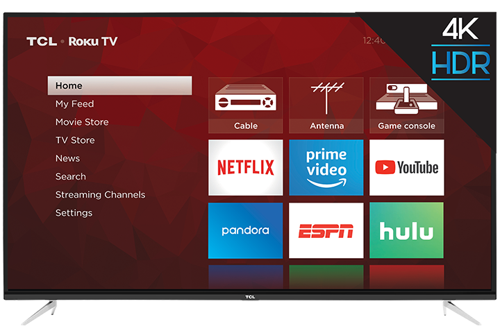 TCL Smart TV 55" LED 4K - ROKU(Refurbished)