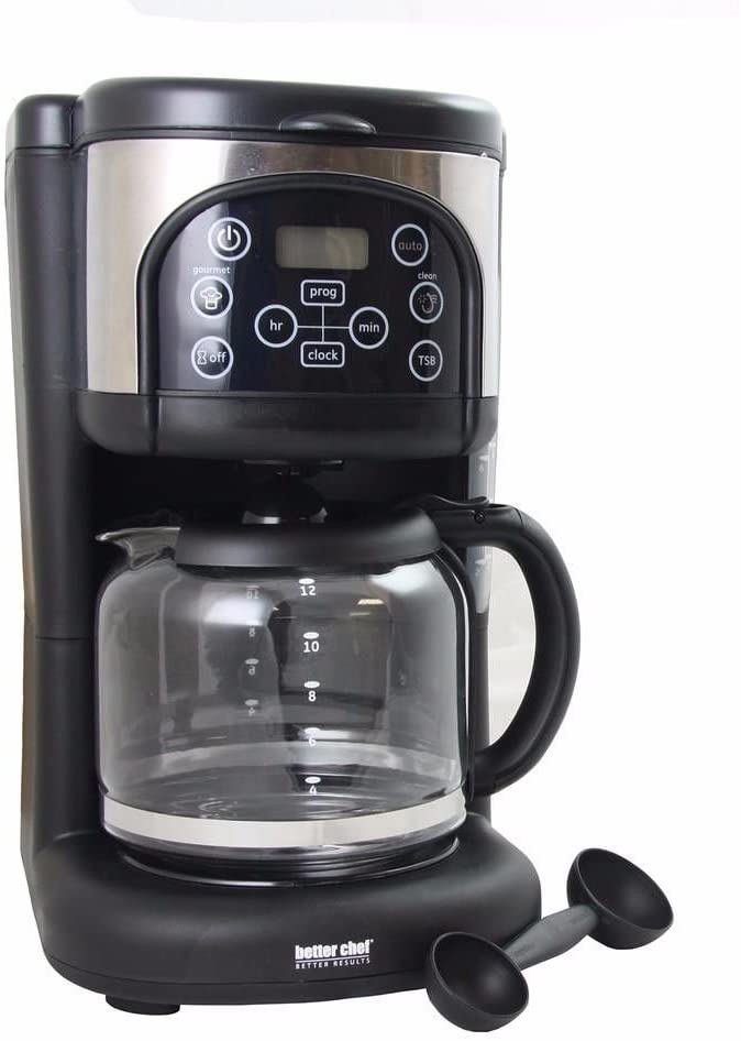 Better Chef IM-129S Ultra Brew Digital 12 Cup Coffee Maker, Black