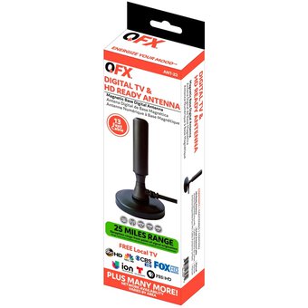 QFX ANT-23 HDTV Indoor Antenna +Magnetic Base +360 Degrees Reception