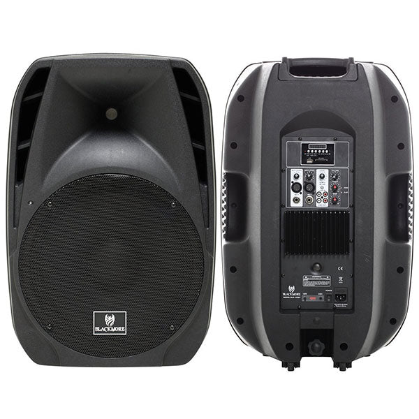 Blackmore Bocina Amplificada 15" ,  Radio Fm,  Usb,  Sd,  Aux,  Bluetooth , Microfono Gratis