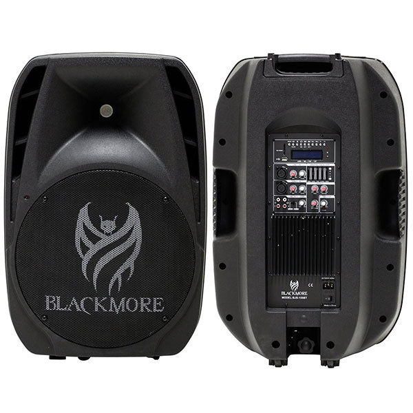 Blackmore Bocina Amplificada 15" ,  Radio Fm,  Usb,  Sd,  Aux,  Bluetooth , Microfono Gratis