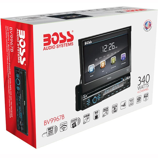 Boss Autoestereo Pantalla Touch De 7" Dvd, Usb, Bt