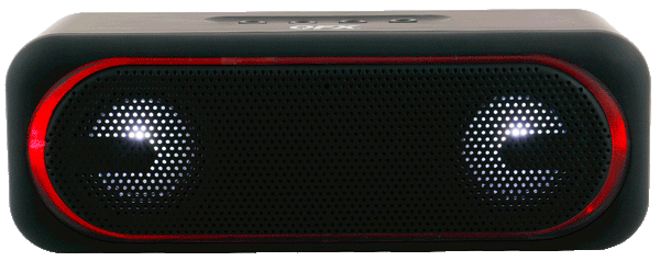 QFX BT-153 Speaker Portable Bluetooth - USB, FM - LED Light