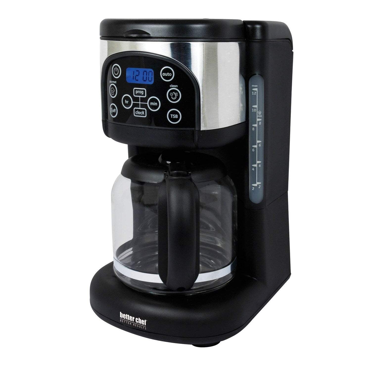 Better Chef IM-129S Ultra Brew Digital 12 Cup Coffee Maker, Black
