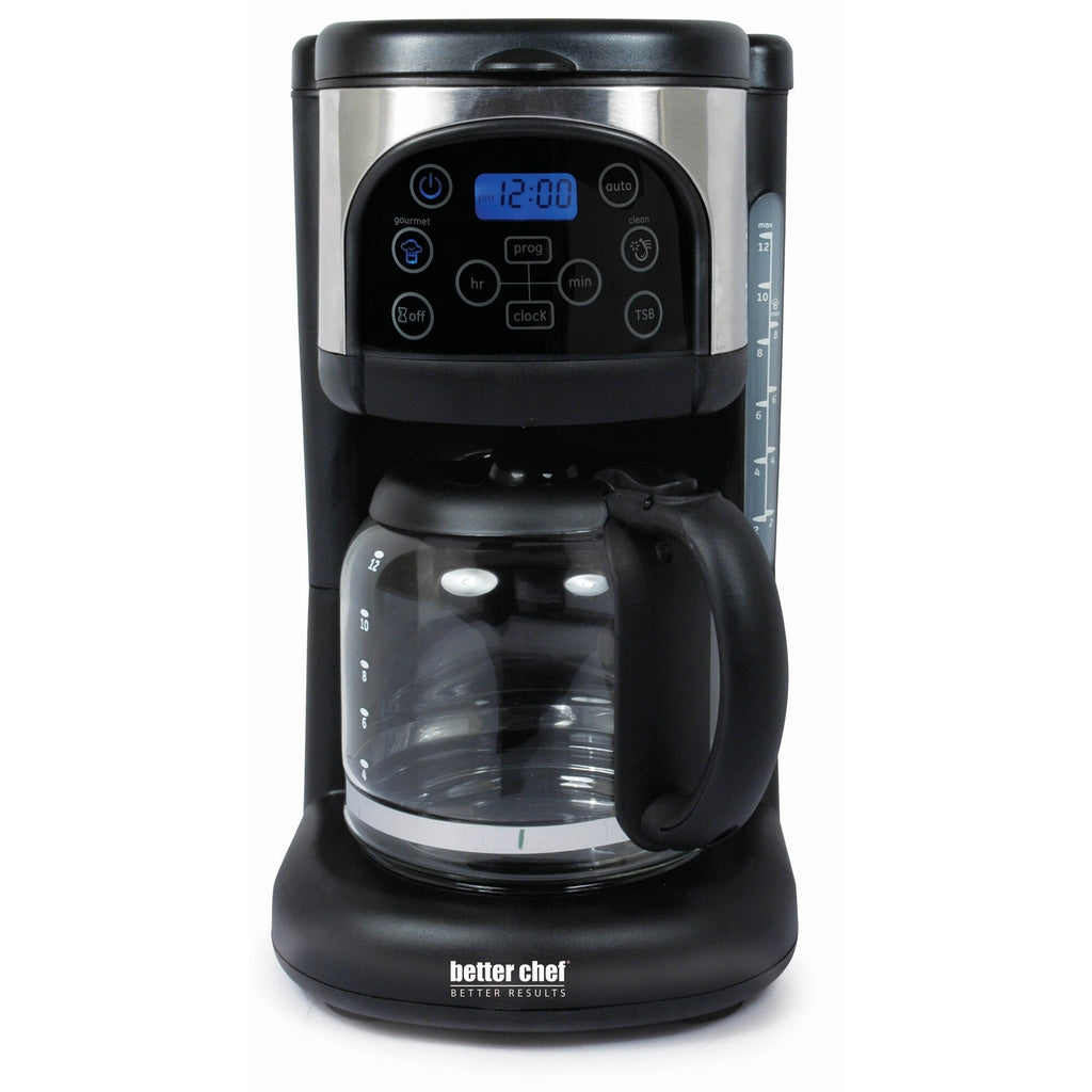 Better Chef IM-129S Ultra Brew Digital 12 Cup Coffee Maker, Black