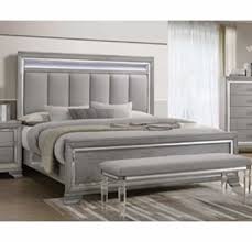 Cama Queen Luz led c/1 Buro Tocador y Espejo
