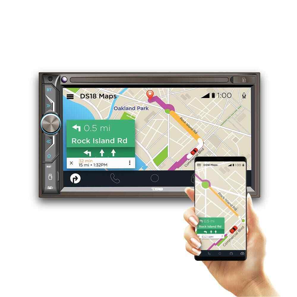 DS18 DDX6.9ML 6.9" Touchscreen Car Stereo Double-Din Headunit Bluetooth USB