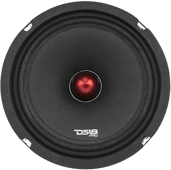 DS18 PRO-X8.4BM Loudspeaker - 8" Midrange Red Aluminum Bullet 550W Max