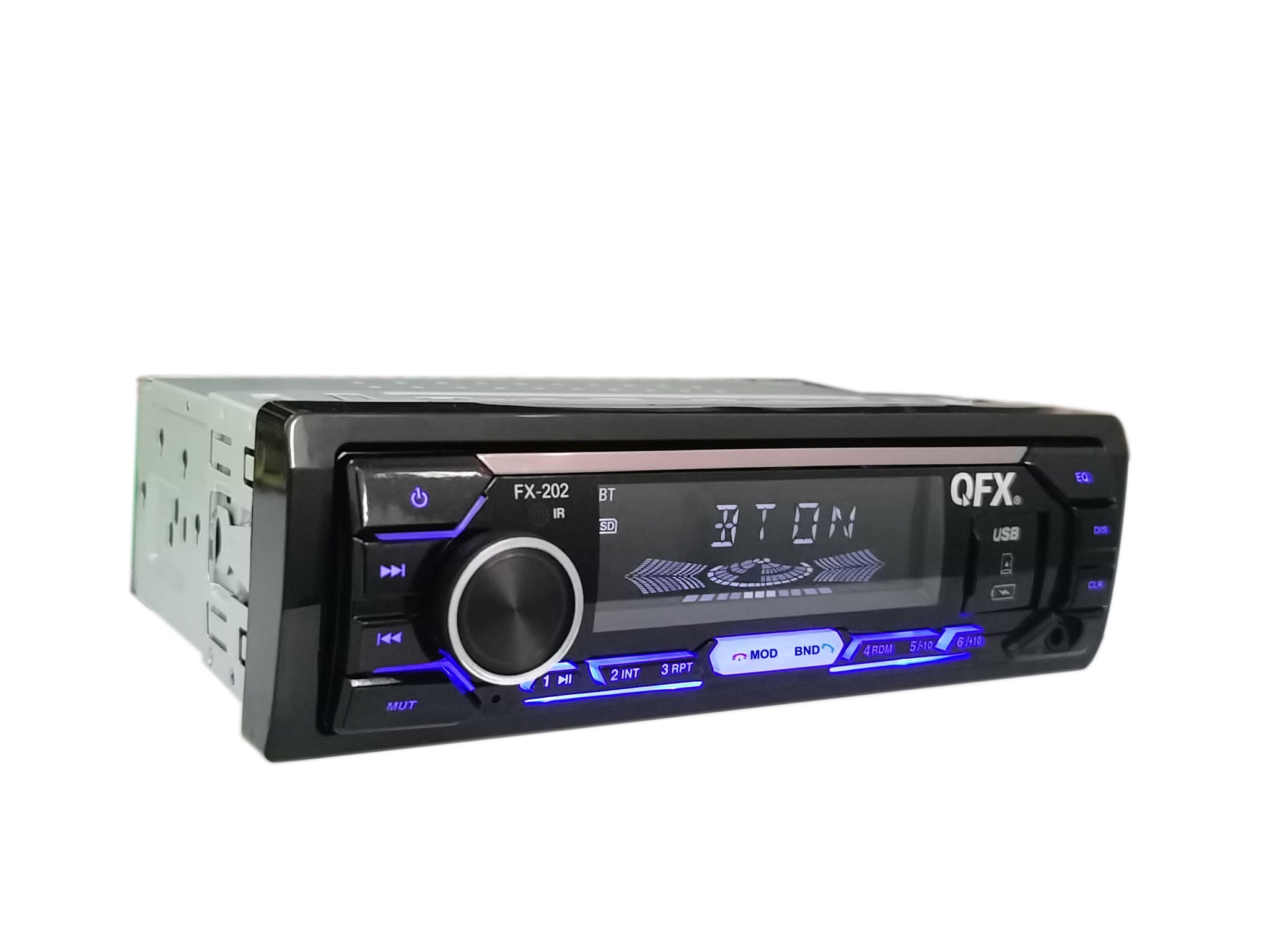 QFX FX-202 Car Stereo Bluetooth AM/FM Radio MP3 Player